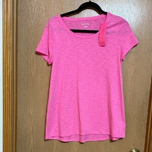 Lilly Pulitzer Aura Pink scoop neck Etta t